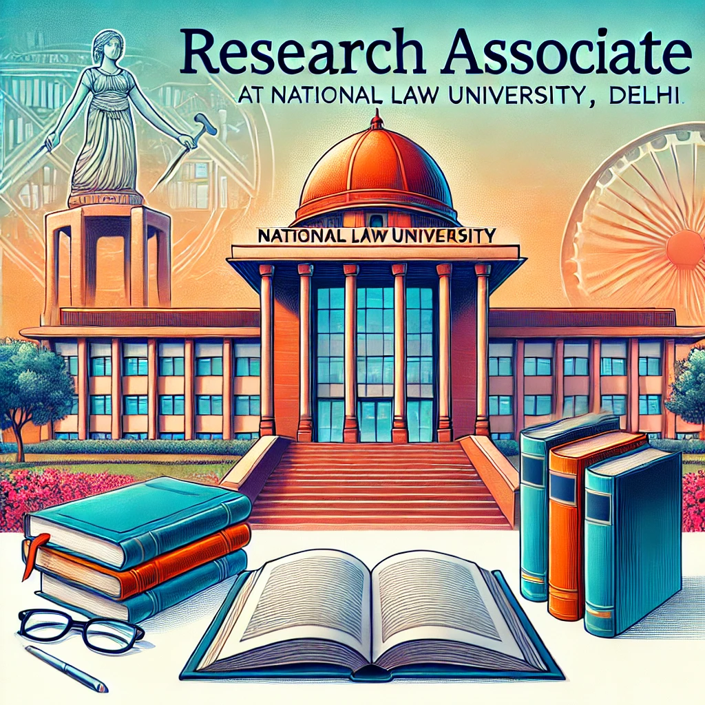 Research Associate Vacancy At National Law University Of Delhi